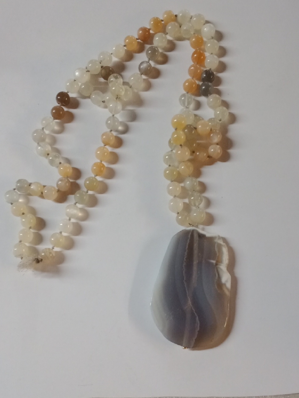 Vintage Agate Necklace #A482